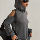 Sudadera Off-Shoulder Essentia