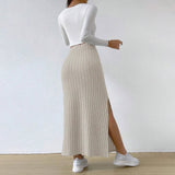 Falda Maxi Texturizada Verona