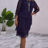 Vestido de Mujer Elegante con Lunares Auterelle