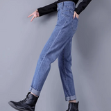 Jeans de Cintura Alta Double-Take