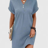 Vestido Corto Elegante Draped Massie