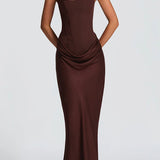 Vestido Maxi Leonor con Escote Cuadrado