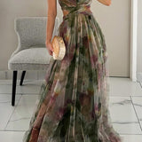 Giselle - Vestido largo con estampado floral encantador para Mujer