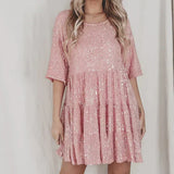 Vestido de Lentejuelas Antonella™ Glamuroso