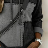 Sudadera con Capucha Color Block Rosita