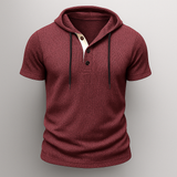 Hoodie Henley de Algodón Hype