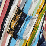 Camisa de Impresión Abstracta Artesanal