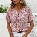 Blusa Elegante con Estampado Floral Verna