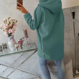 Sudadera con Cremallera Asimétrica