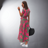 Vestido Cruzado Ketty de Material Premium Hecho a Mano