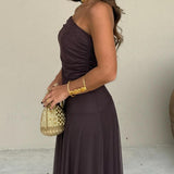 Vestido Largo Off-Shoulder Claudia™ para Bodas y Ocasiones Especiales