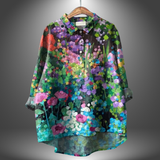 Camisa Floral Artesanal Virginia para Mujer