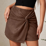 Falda Corta de Ante Leone Knot