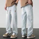 Jeans de Mezclilla Lavada de Plata
