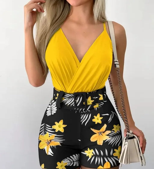 Traje de Dos Piezas Lucre™ con Cinturón de Verano