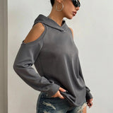 Sudadera Off-Shoulder Essentia
