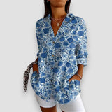 Blusa Sofia con Botones y Estampado