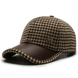 Gorra de Houndstooth Metropolitana