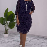 Vestido de Mujer Elegante con Lunares Auterelle