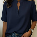 Camisa de Manga Corta Relaxed Lunvessa para Mujer