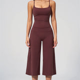 Nexus - Conjunto de Top de Tirantes y Pantalones Cortos de Pierna Ancha para Mujer
