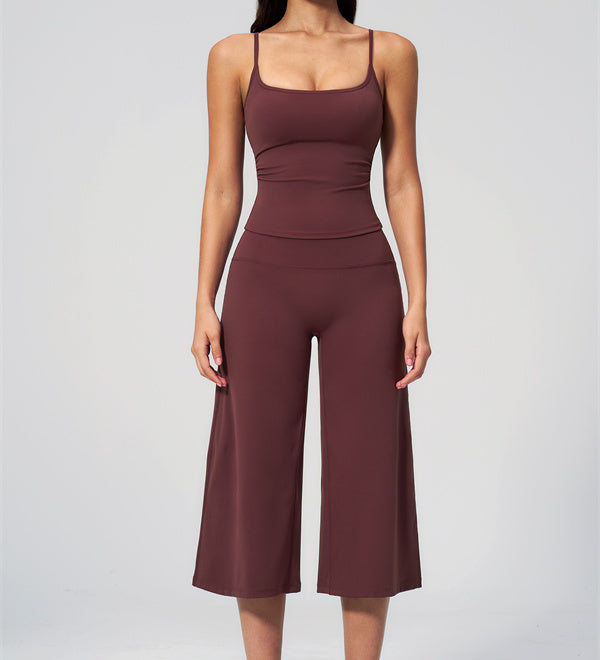 Conjunto de Top de Tirantes y Pantalones Cortos de Pierna Ancha Nexus