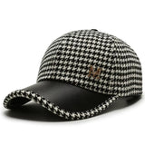 Gorra de Houndstooth Metropolitana