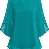Blusa de Capas de Lujo Annelyn