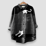 Blusa Exclusiva Astrid con Estampado de Perro