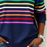 Sudadera con Cremallera Rayas Viena