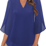 Blusa de Capas de Lujo Annelyn