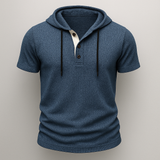 Hoodie Henley de Algodón Hype