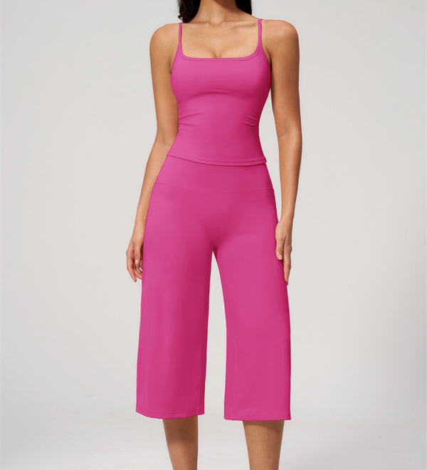 Conjunto de Top de Tirantes y Pantalones Cortos de Pierna Ancha Nexus