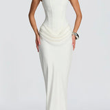 Vestido Maxi Leonor con Escote Cuadrado