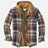 Chamarra de Cuadros Alain con Patchwork