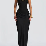 Vestido Maxi Leonor con Escote Cuadrado