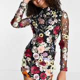 Vestido Carla™ con Adornos Florales