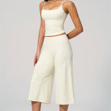 Nexus - Conjunto de Top de Tirantes y Pantalones Cortos de Pierna Ancha para Mujer