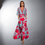 Vestido Floral Elegante Hecho a Mano Pierina