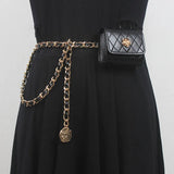 Bolso de Cintura Mini Cadena Heredera