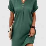 Vestido Corto Elegante Draped Massie