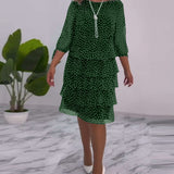 Vestido de Mujer Elegante con Lunares Auterelle