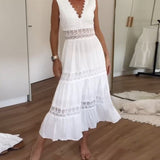 Vestido de Encaje Kim con Escote en V