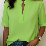 Camisa de Manga Corta Relaxed Lunvessa para Mujer
