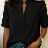 Camisa de Manga Corta Relaxed Lunvessa para Mujer