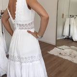 Vestido de Encaje Kim con Escote en V