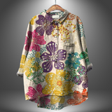 Camisa Floral Artesanal Virginia para Mujer