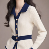 Cardigan Contrastante Caress
