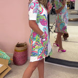 Vestido Midi Estampado Nadia