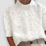 Blusa Elegante Ruby con Flores